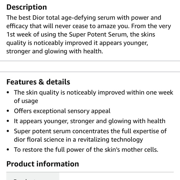 NWT Dior Capture Totale Cell Renewal Super Potent Serum - Picture 7 of 9